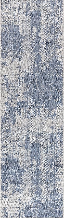 Keen Home Design Terrace Outdoor Runner Rug - 2x12 Washable Indoor/Outdoor Rug for Patio, Kitchen, Balcony, Beach, Garden, Deck and Porch, Size: 2'2"x11'10"-Ruum Studio Home