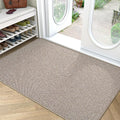 LUMI Ultra Thin Door Mat for Entryway, Low Profile Non Slip Rubber Backing Indoor Doormat, Easy Clean Welcome Entrance Mat for Inside House, Patio,Beige 32"x48"-Ruum Studio Home