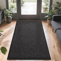 COSY HOMEER-Door-Mat 36"x60" Non Slip Absorbent Entryway Rugs Dirt Trapper Doormats Washable Entrance Mats Low Pile Welcome Floor Mat for Front Back Door and Entry Mats,Black-Ruum Studio Home