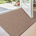 LUMI Indoor Door Mat 32"x47", Ultra Thin Low Profile Non-Slip Doormat for Home Entrance, Absorbent & Stain-Resistant Welcome Mats, Washable Entryway Mat for Front Door, Patio, Porch, Camel-Ruum Studio Home