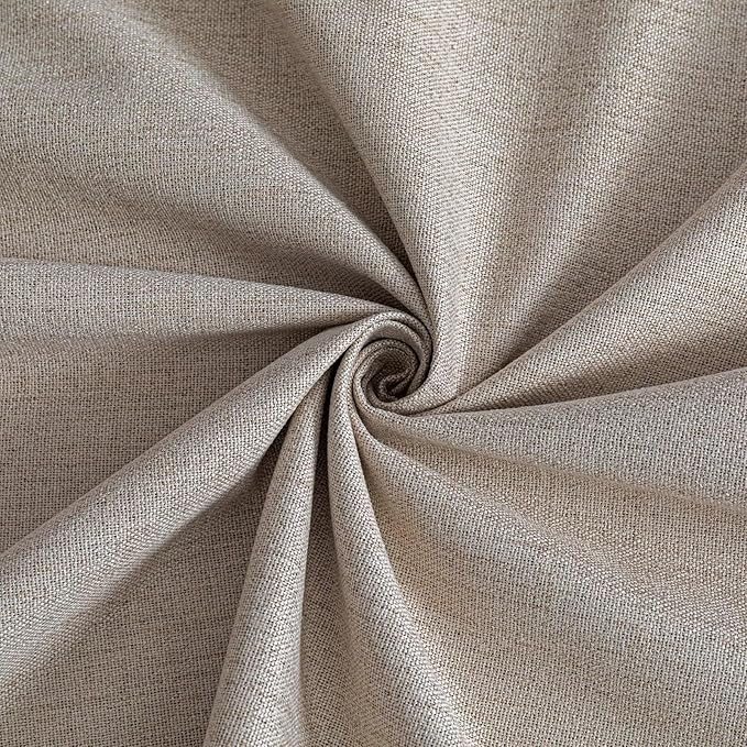 Blackout Curtains 96 Inches Long 2 Panels Set, 100% Black Out Textured Thermal Curtains, Grommet Privacy Light Blocking Drapes for Living Room Bedroom Luxury Decor(52W × 96L inch, Beige)-Ruum Studio Home