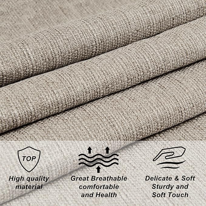 Linen Upholstered Headboard King/Cal King Size Latest Model Wall Mount, Bed Frame Mount, Featuring High-Density Sponge Padding, Luxury Texture Easy Assembly Comfort and Style-Linen-Ruum Studio Home