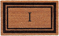 Calloway Mills 152963672 Black Border 36" x 72" Monogram Doormat Letter (I)-Ruum Studio Home