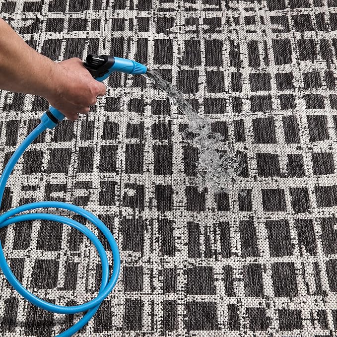 Keen Home Design Outdoor Runner Rug - 2x10 Washable Indoor/Outdoor Rug for Patio, Balcony, Kitchen, Garden, Beach, Deck and Porch. Size: 2'2" x 9'11"-Ruum Studio Home