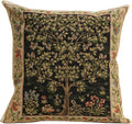 Charlotte Home Furnishings Throw Pillow Covers, Decorative Boho Pillow Covers for Couch, Living Room, Black Tree Square Cushion Cases 18x18 in, European Cotton Jacquard Woven for Cozy Bedroom Decor-Ruum Studio Home