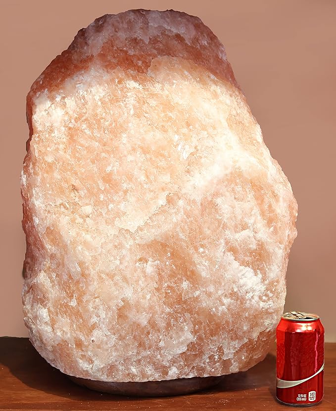 Giant Natural Himalayan Crystal Rock Salt Lamp 125~135 lbs-Ruum Studio Home