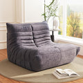 Bean Bag Chair, Lazy Floor Sofa Couch for Adults and Kids, Fireside Chair with Ergonomic Design, Memory Foam Lounge Chair for Living Room Bedroom, Office, Grey-Ruum Studio Home