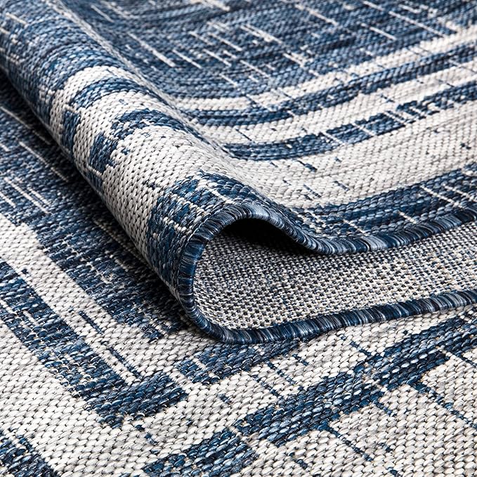 Keen Home Design Terrace Outdoor Area Rug - 6x9 Washable Indoor/Outdoor Rug for Patio, Kitchen, Balcony, Beach, Garden, Deck and Porch, Size: 6'x8'10"-Ruum Studio Home