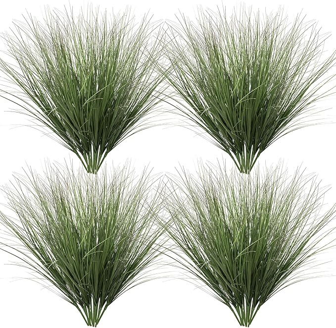 48PCS Fake Plants Artificial Wheat Grass Greenery Plastic Plants Fake Grass Artificial Plants for Outdoor Decor Artificial Grass Plant with Greenery Stems for Indoor Home Decoration 26.4"-Ruum Studio Home