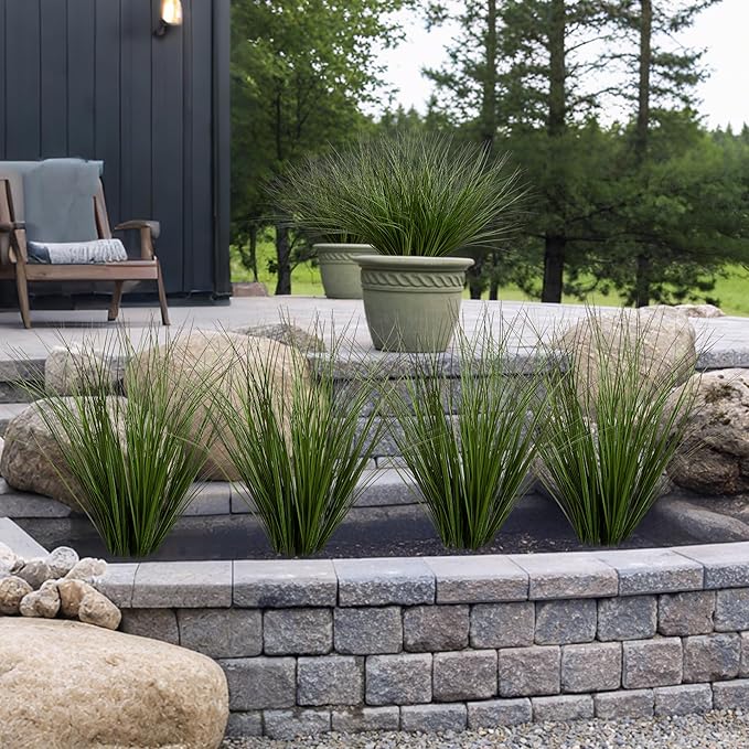 48PCS 17.3" Fake Plants Artificial Wheat Grass Greenery Plastic Plants Fake Grass Artificial Plants for Outdoor Decor Artificial Grass Plant with Greenery Stems for Indoor Home Decoration-Ruum Studio Home