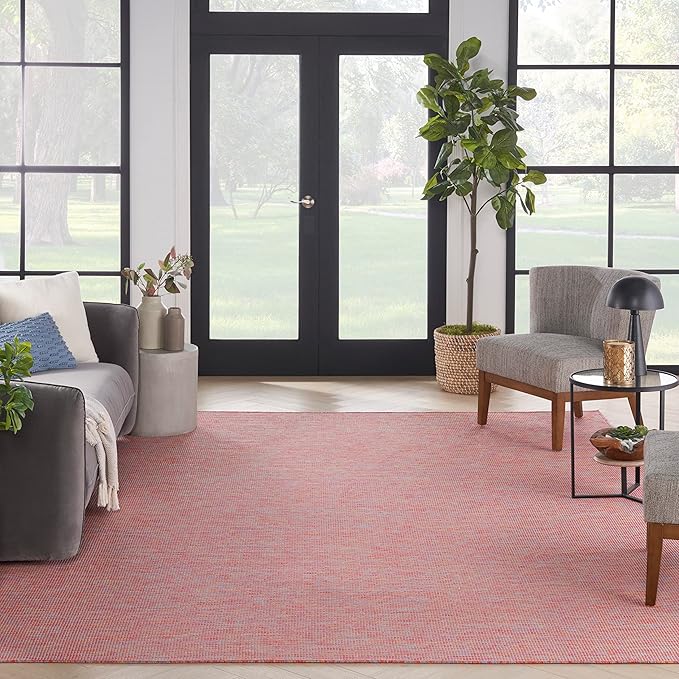 Nourison Home Positano Indoor/Outdoor Rainbow 9' x 12' Area Rug, Easy Cleaning, Non Shedding, Bed Room, Living Room, Dining Room, Backyard, Deck, Patio (9x12)-Ruum Studio Home