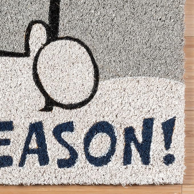 Gertmenian Paramount Frosty Coir Doormat - 2x3 Welcome Mat (2-Pack), Ideal for High Traffic Areas in Front Door, Garage, Entryway - Blue/Celebrate, 80026-Ruum Studio Home