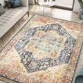 Keen Home Design 9x12 Rug - Machine Washable Area Rug with Non-Slip Backing, Ideal for Living Room, Dining Room, Bedroom - Vintage, Easy Clean, Durable, Low Pile Rug - (9' x 12')-Ruum Studio Home