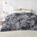 Bedsure GentleSoft Fluffy King Size Blanket for Bed, Faux Fur Fuzzy Minky Couture Warm Blanket for Winter, Thick Plush Sherpa Fleece Oversized Giant Bedding Cozy Gifts for Room, 108x90, Tie Dye Grey-Ruum Studio Home