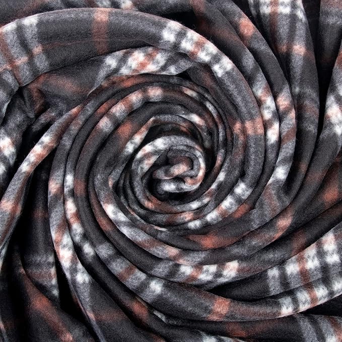 50x60 Throw Blankets, Plaid Fleece Throw Blankets for Bedroom, Couch, Livingroom, Chair, Pets, Outdoors-Ruum Studio Home