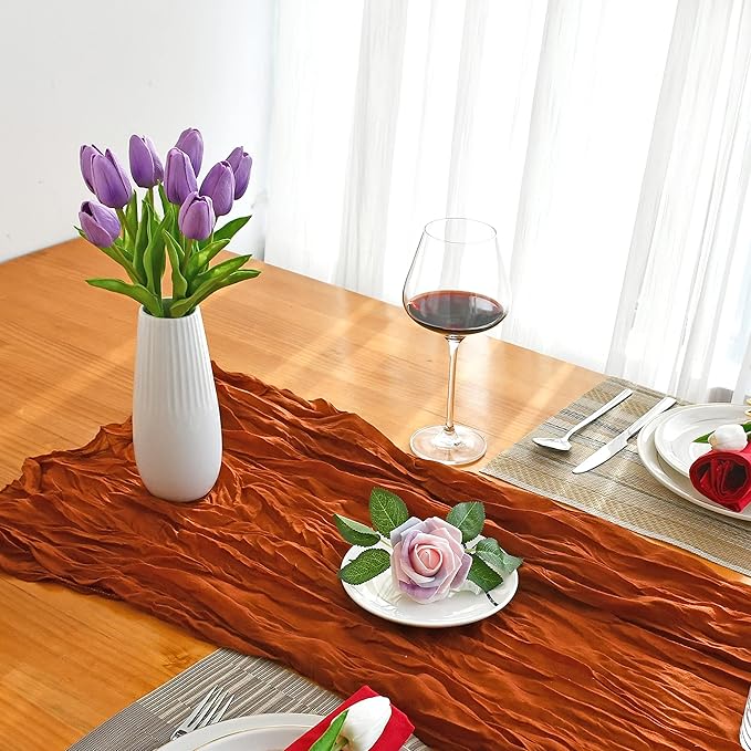 Mandy's Artificial Tulips 20 Stems Lilac PU Faux Flowers for Wedding Home Decor 13.5 Inch-Ruum Studio Home