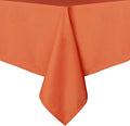 sancua Rectangle Tablecloth - 60 x 120 Inch - Stain and Wrinkle Resistant Washable Polyester Table Cloth, Decorative Fabric Table Cover for Dining Tables, Buffet Parties and Camping, Orange-Ruum Studio Home