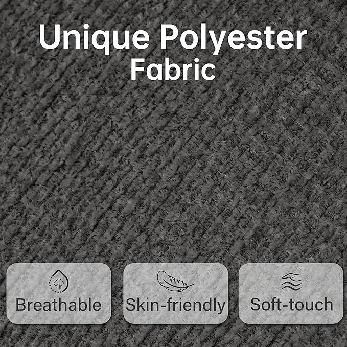 VKNOW Accent Chair Living Room Chair, Modern Upholstered Armchair with Solid Wood Legs, Comfy Barrel Arm Chairs for Living Room Bedroom, Dark Grey-Ruum Studio Home