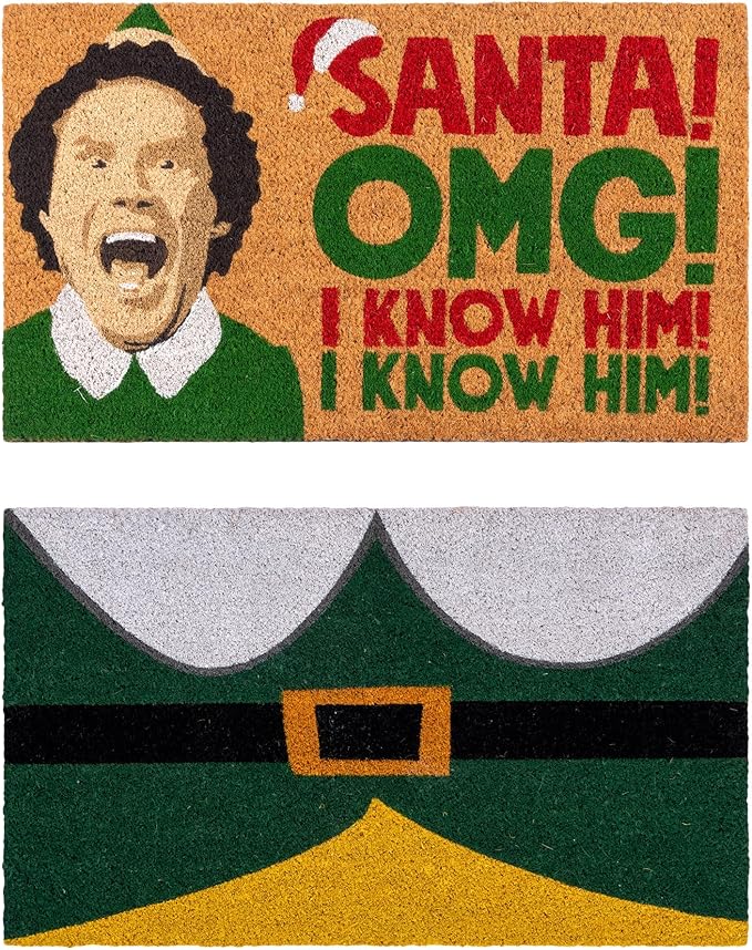 Gertmenian Paramount The Elf Coir Doormat - 2x3 Welcome Mat (2-Pack), Ideal for High Traffic Areas in Front Door, Garage, Entryway - OMG/Costume, 80025-Ruum Studio Home