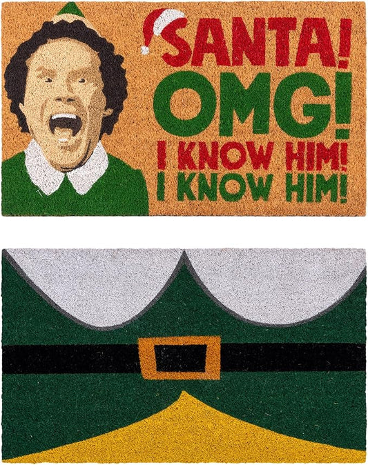 Gertmenian Paramount The Elf Coir Doormat - 2x3 Welcome Mat (2-Pack), Ideal for High Traffic Areas in Front Door, Garage, Entryway - OMG/Costume, 80025-Ruum Studio Home