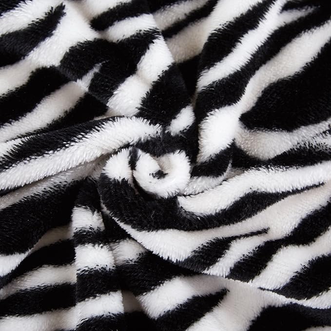 MERRYLIFE Throw Blanket Couch | Soft Decorative Ultra-Plush Soft Colorful Blanket| King Size Travel Throws Oversized |(90" 102", Zebra)-Ruum Studio Home