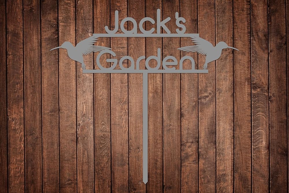 Personalized Metal Garden Sign with Stake, Custom Garden Decor for Outdoor, Custom Family Name Sign, Patio Decorations, Lawn Art, Farmhouse Decorative, Housewarming Gift (CstmDesign9)-Ruum Studio Home