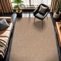 CAMILSON Easy Jute Rug 6x9, Indoor Outdoor Natural Color Fiber Area Rugs for Living Room Patio and Kitchen Rug, Solid Boho Woven Design, Easy-Cleaning, Washable Outside Carpet Alfombras (6 x 9)-Ruum Studio Home
