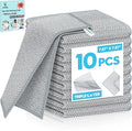 10 Pcs New Upgraded 3 Layers Non Scratch Wire Dishcloth, Multipurpose Wire Dishwashing Rags, Wet & Dry for Cookware, Sinks, Dishes, Stoves & Fireplaces 7.87“ x 7.87”-Ruum Studio Home