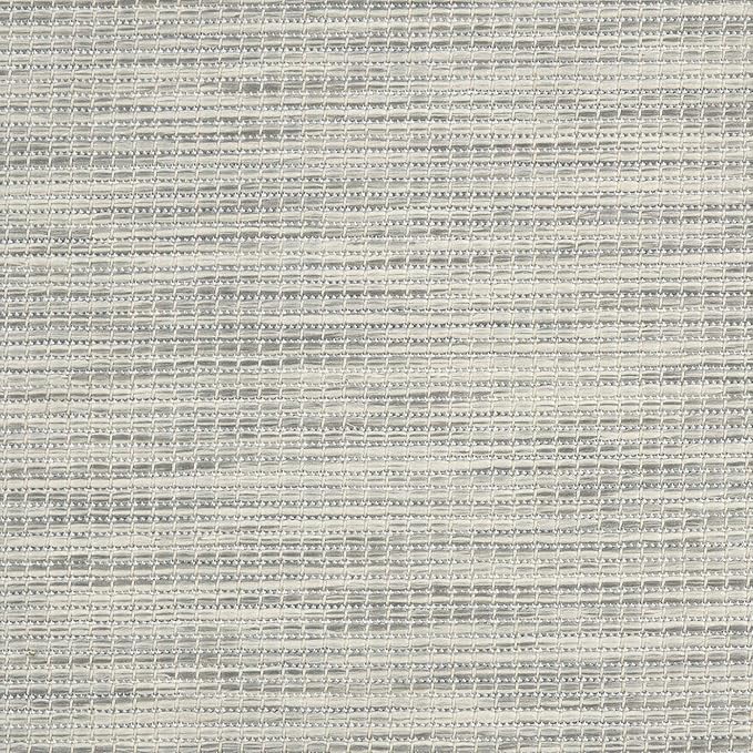 Nourison Positano Indoor/Outdoor Light Grey 2'2" x 12' Area Rug, Easy Cleaning, Non Shedding, Bed Room, Living Room, Dining Room, Backyard, Deck, Patio (2x12)-Ruum Studio Home