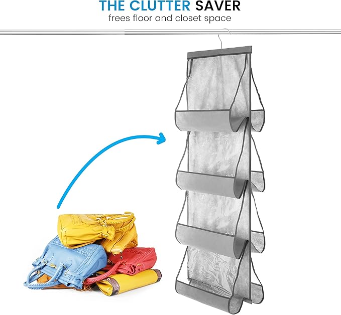 SNSLXH Closet Clear Handbag Organizer-Ruum Studio Home
