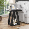 End Tables Living Room, Side Table Beside Sofa, Nightstand for Bedroom, Couch Side Table with Shelf, Modern End Table for Living Room, Black End Table-Ruum Studio Home