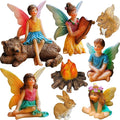 Mood Lab Fairy Garden - Miniature Fairies Figurines Accessories - Camping Kit of 9 pcs - Set for Outdoor or House Decor-Ruum Studio Home