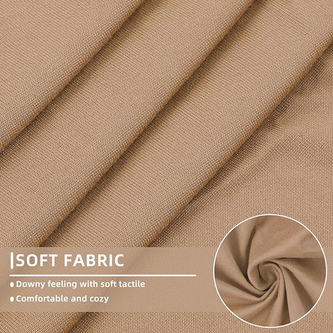 hyha Waterproof Couch Cushion Covers, Stretch Sofa Couch Seat Slipcover for Dog Washable, Non-Slip Waterproof Outdoor Cushion Covers for Patio Furniture Replacement (1 Piece for Medium, Camel)-Ruum Studio Home