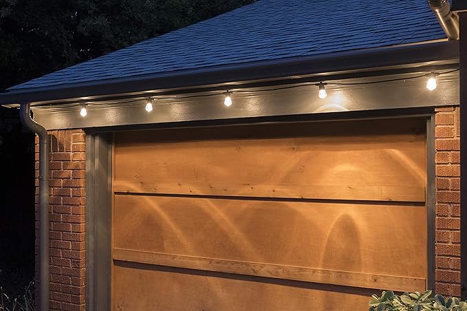 Enbrighten LED Bistro Outdoor String Lights, 48ft, 24 Shatter Resistant Lifetime Bulbs, 2200K Warm White, Weather Resistant, Indoor/Outdoor, Commercial Grade, Perfect for Backyard, Porch, Patio, 38357-Ruum Studio Home