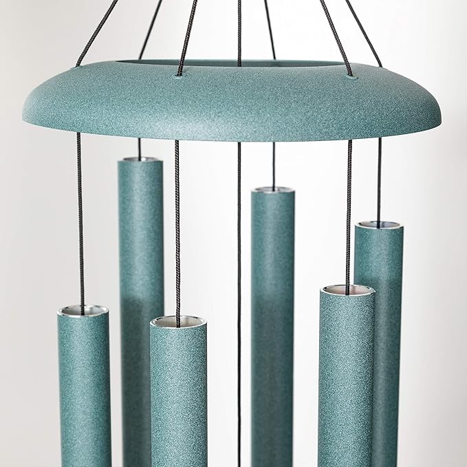 Corinthian Bells by Wind River - 36 inch Patina Green Wind Chime for Patio, Backyard, Garden, and Outdoor Decor (Aluminum Chime) Made in The USA-Ruum Studio Home