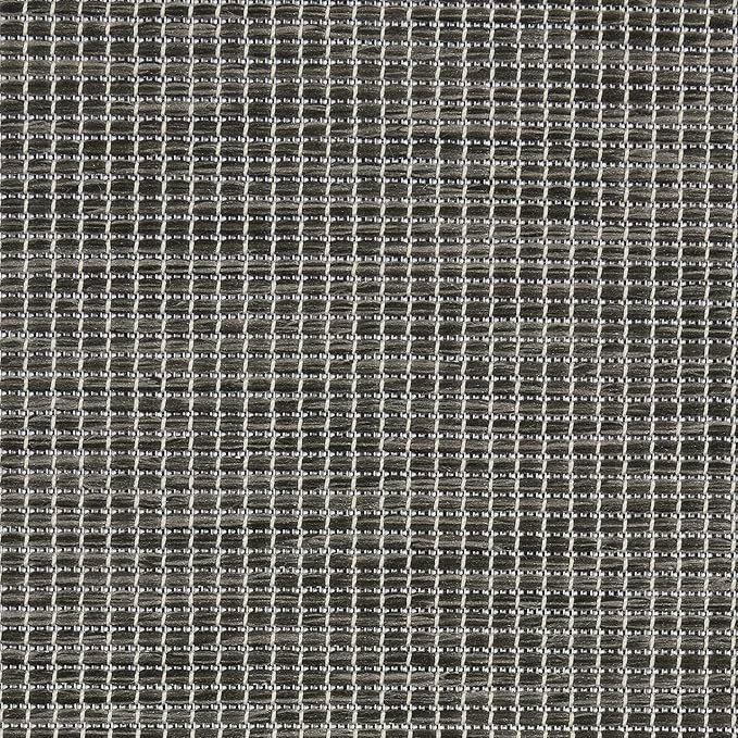 Nourison Positano Indoor/Outdoor Charcoal 3' x 5' Area Rug, Easy Cleaning, Non Shedding, Bed Room, Living Room, Dining Room, Backyard, Deck, Patio (3x5)-Ruum Studio Home