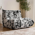 Bean Bag Chair, Fireside Chair Bean Bag Sofa Large Bean Bag Chair for Adults, Bean Bag Chairs for Teens with High Density Comfortable Foam, Memory Foam Bean Bag for Living Room, Bedroom(Black Pattern)-Ruum Studio Home