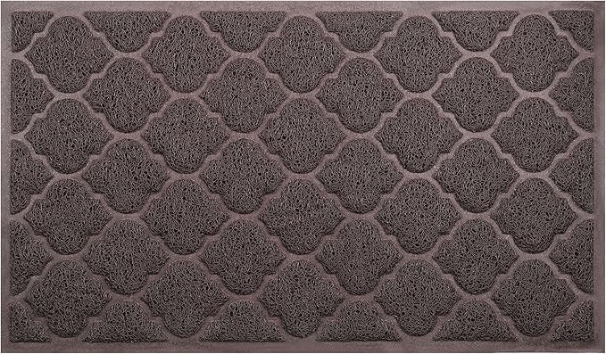 Door Mat Outdoor, 29x17, Welcome Mats for Entryway, Front Doormat for Home Entrance, Patio, Garage, RV Mats for Outside, Indoor Floor Mat, Durable, Non-Slip, Catches Muddy and Dirt(Brown)-Ruum Studio Home