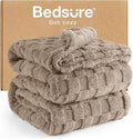 Bedsure GentleSoft Blankets Queen Size for Bed - Super Soft Cozy Blanket for Women Men Girls, Large Fuzzy Fleece Throw for Bedroom Decor, Light Taupe, 90x90 Inches-Ruum Studio Home