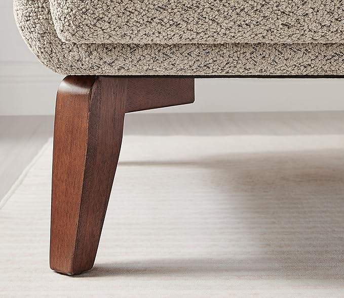Oversized Accent Chair Modern Boucle Armchair for Living Room- 37" Wide Accent Chair with Solid Wood Legs, Camel Upholstered Lounge Chair for Bedroom & Office, Cozy Reading Chair (Easy Assembly)-Ruum Studio Home