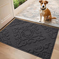 COSY HOMEER-Door-Mat-Non-Slip-Entryway-Rug 20”x32” Absorbent Welcome Mats Washable Dirt Trapper Door Mat Entrance Floor Mats for Front Back Doormats and Wet Shoes,Dark Grey-Ruum Studio Home
