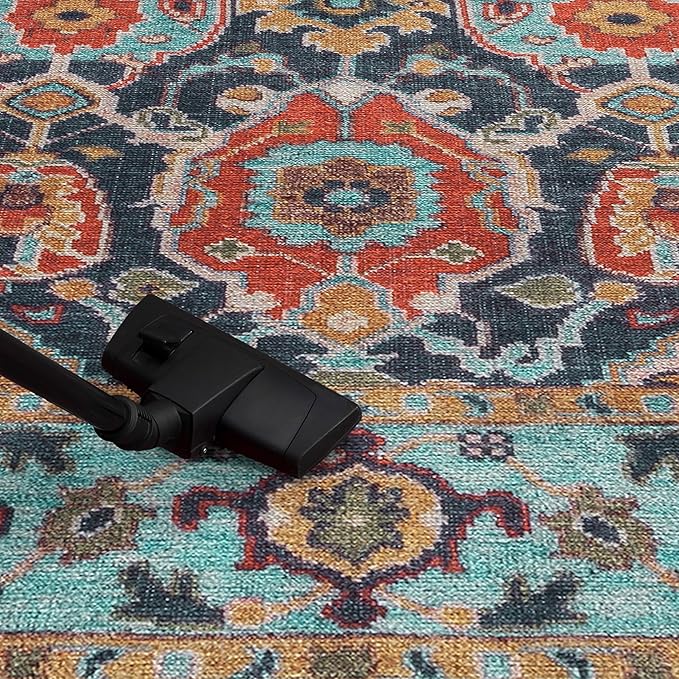 Keen Home Design 2x12 Rug - Machine Washable Runner Rug with Non-Slip Backing, Ideal for Hallway, Entryway, Kitchen, Laundry Room - Vintage, Easy Clean, Durable, Low Pile - (2'6" x 12')-Ruum Studio Home