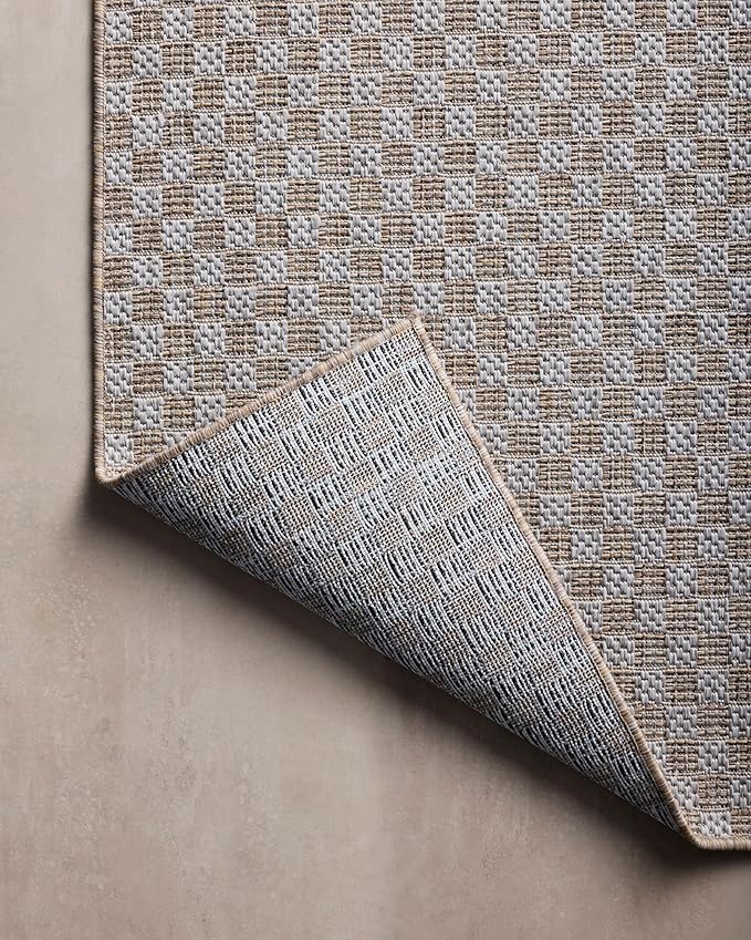 Loloi Amber Lewis Topanga Collection TOP-02 Natural/Silver 2'-3" x 3'-9" Indoor/Outdoor Area Rug-Ruum Studio Home