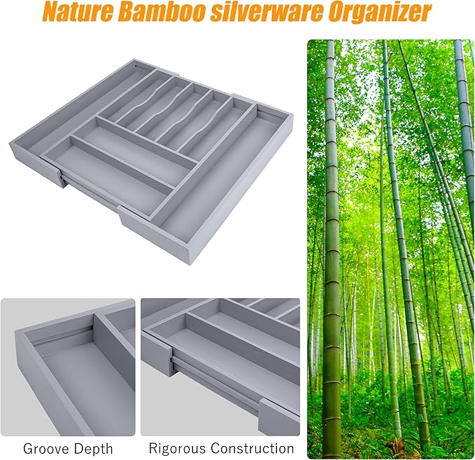 Kitchen Silverware Drawer Organizer and Storage Cabinet Utensil Rack Bathroom Counter Vanity Extra Large Big Cooking Drawer Organizers Countertop Pantry Storage Cabinet Best Kitchen Must Haves 2025-Ruum Studio Home