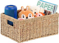 CENBOSS Wicker Baskets (Large, Seagrass, 1PC) Rattan Storage Baskets for Shelves, Woven Seagrass Holder-Ruum Studio Home
