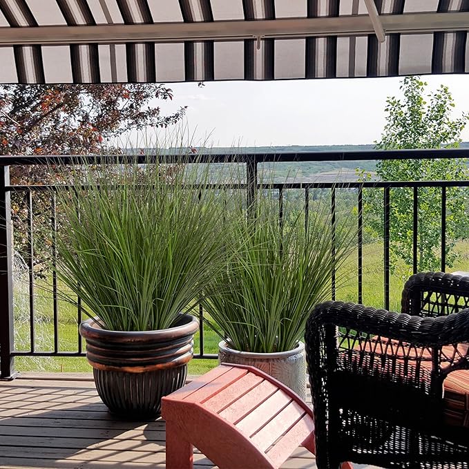 24PCS Fake Plants Artificial Wheat Grass Greenery Plastic Plants Fake Grass Artificial Plants for Outdoor Decor Artificial Grass Plant with Greenery Stems for Indoor Home Decoration 26.4"-Ruum Studio Home