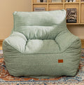 Bean Bag Chair for Adults, Comfy Tufted Bean Bag Chair Sofa with Armrests, Lazy Beanbag Chair with Foam Filler Stuffed Bean Bag Couch Sofa for Reading in Bedroom, Living Room and Dorms-Ruum Studio Home