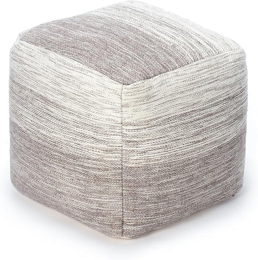 Anji Mountain 20"x20"x20" Handmade & Handcrafted Ottoman Pouf Comfortable Pouf Ottoman Foot Rest & Home Décor Accent for Living Room, Bedroom, Nursery, Kids Room, Patio-Ruum Studio Home