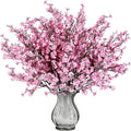 Sggvecsy 15 Pcs Babys Breath Artificial Flowers Gypsophila Bouquets Bulk Real Touch Fake Silk Flowers for Home Wedding DIY Floral Arrangement Kitchen Table Centerpiece Festival Decoration (Pink)-Ruum Studio Home