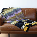 Soft Chenille Yarn Throw 36"x48", Handmade Knit Throw Blanket, for use in All Seasons, Soft Cozy Warm Knitted Blanket for Bed Sofa, Couch Chair, Living Room(1.76Ib)-Ruum Studio Home